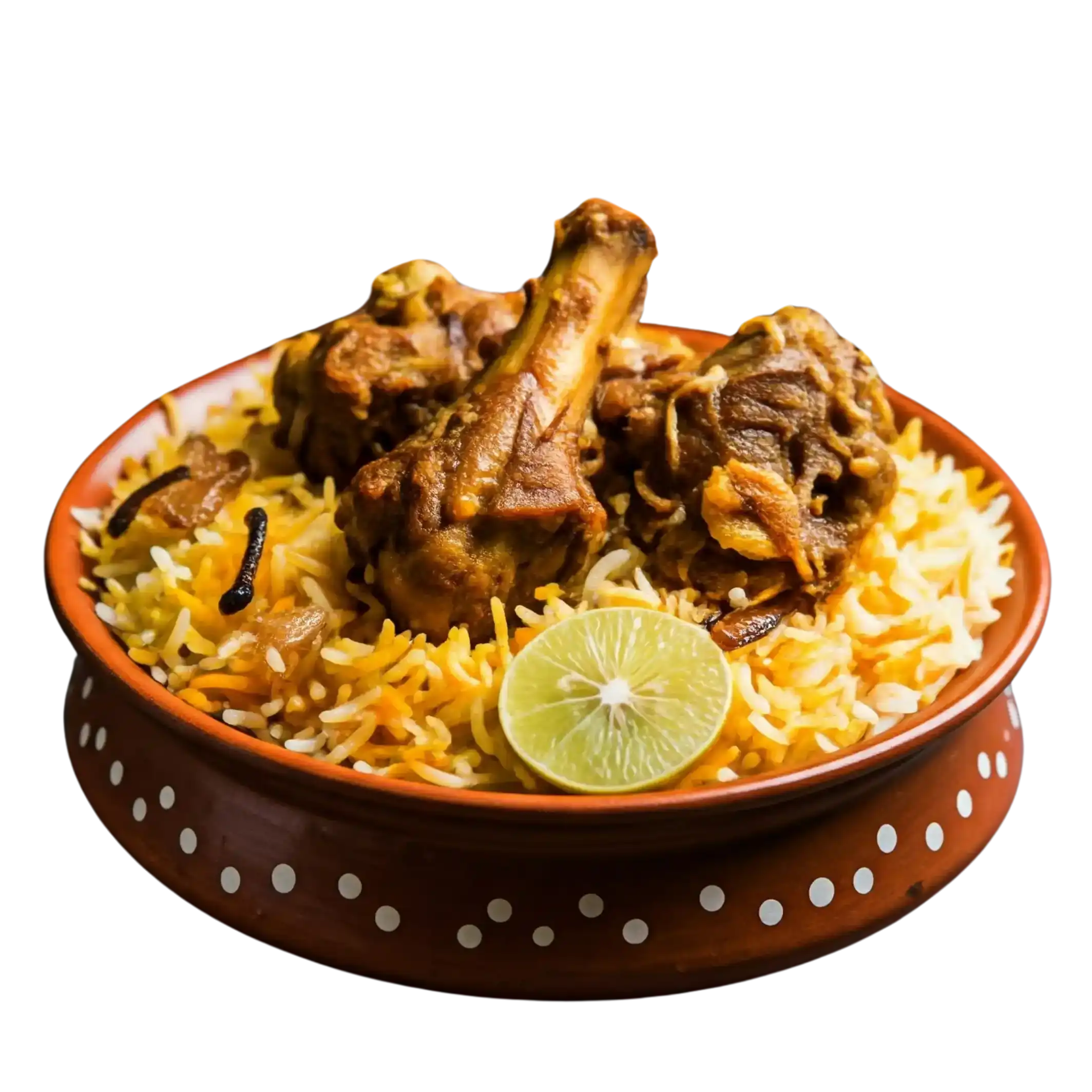 Goat Dum Biryani at Athidi Indian
